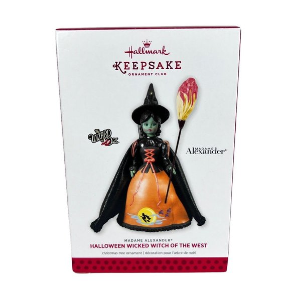 Hallmark Ornament Halloween Wicked Witch Of The West Madame Alexander Wizard Oz - Picture 8 of 10